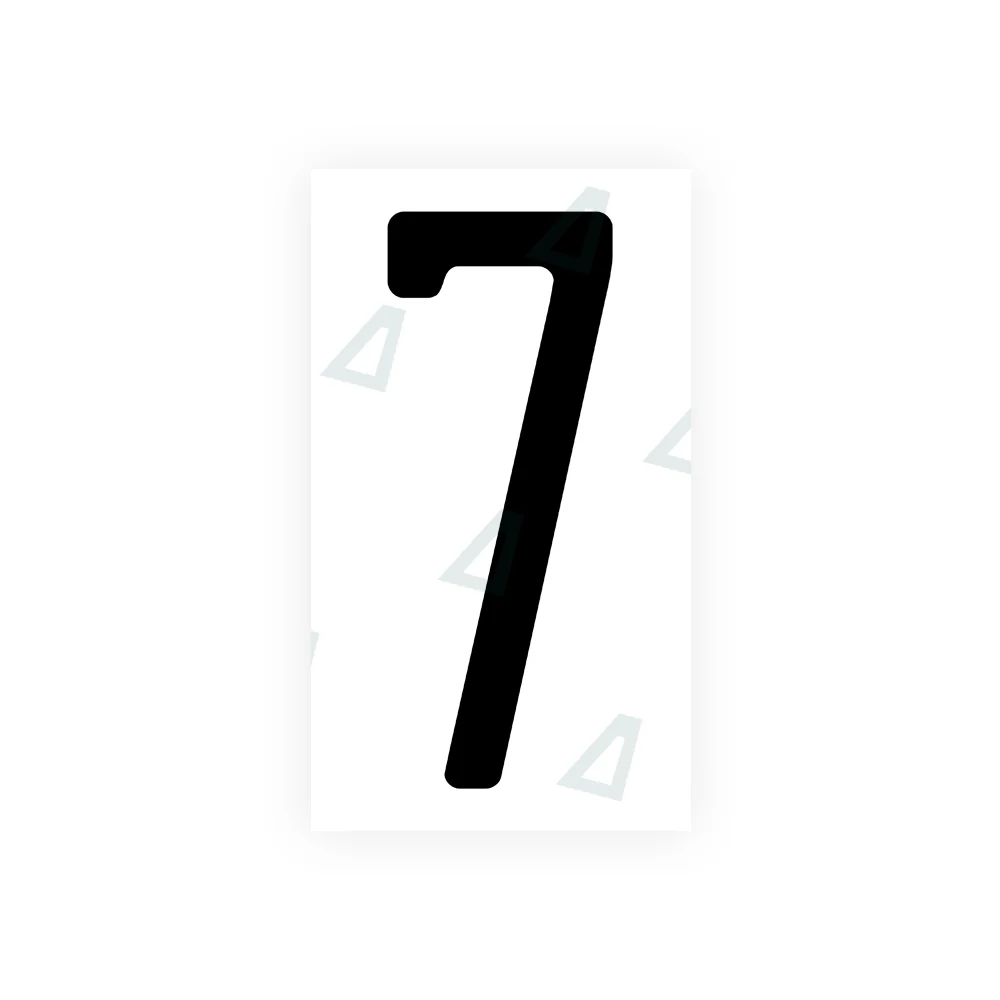 Alite Nanofilm for US (Wisconsin) license plates - Symbol "7"