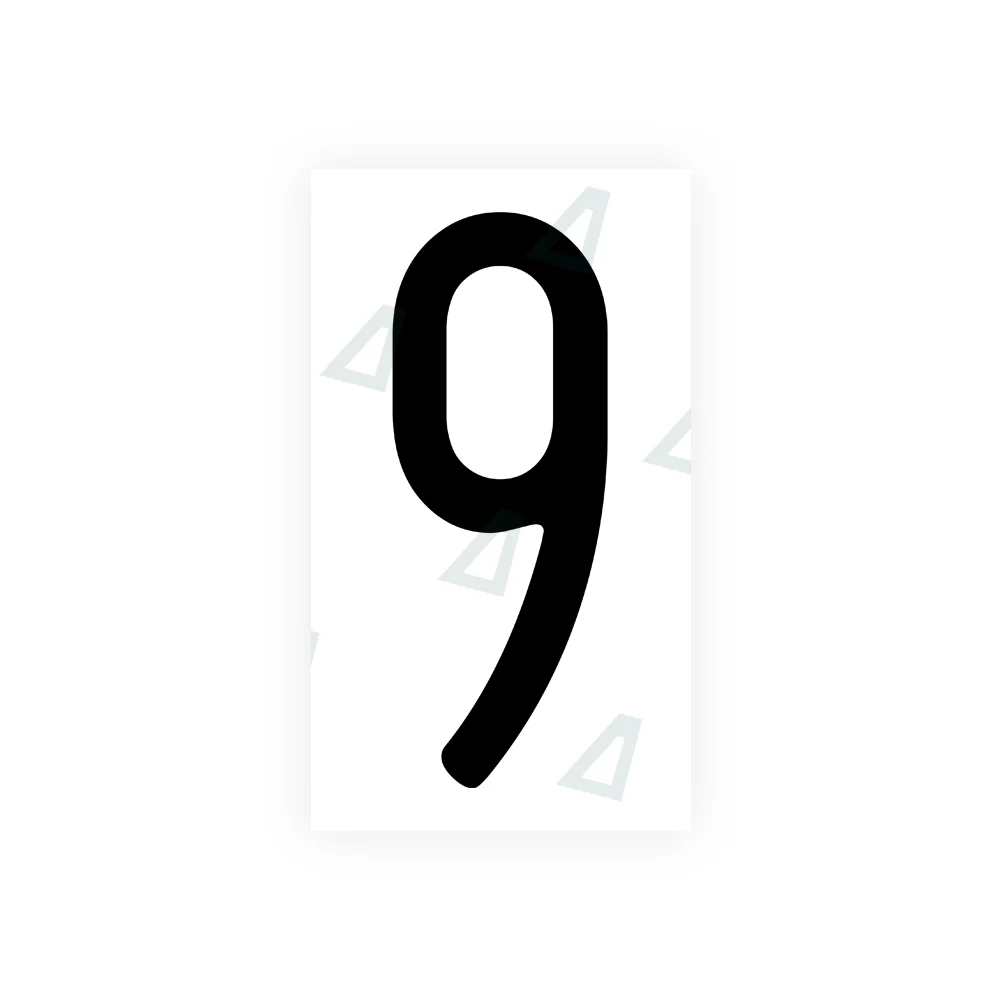 Alite Nanofilm for US (Wisconsin) license plates - Symbol "9"