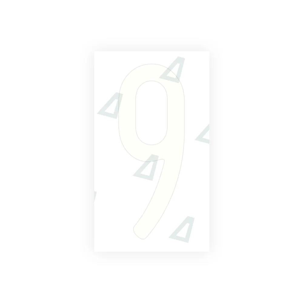 Alite Nanofilm for US (Wisconsin) license plates - Symbol "9" - Image 2