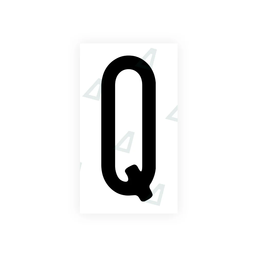 Alite Nanofilm for US (Wisconsin) license plates - Symbol "Q"