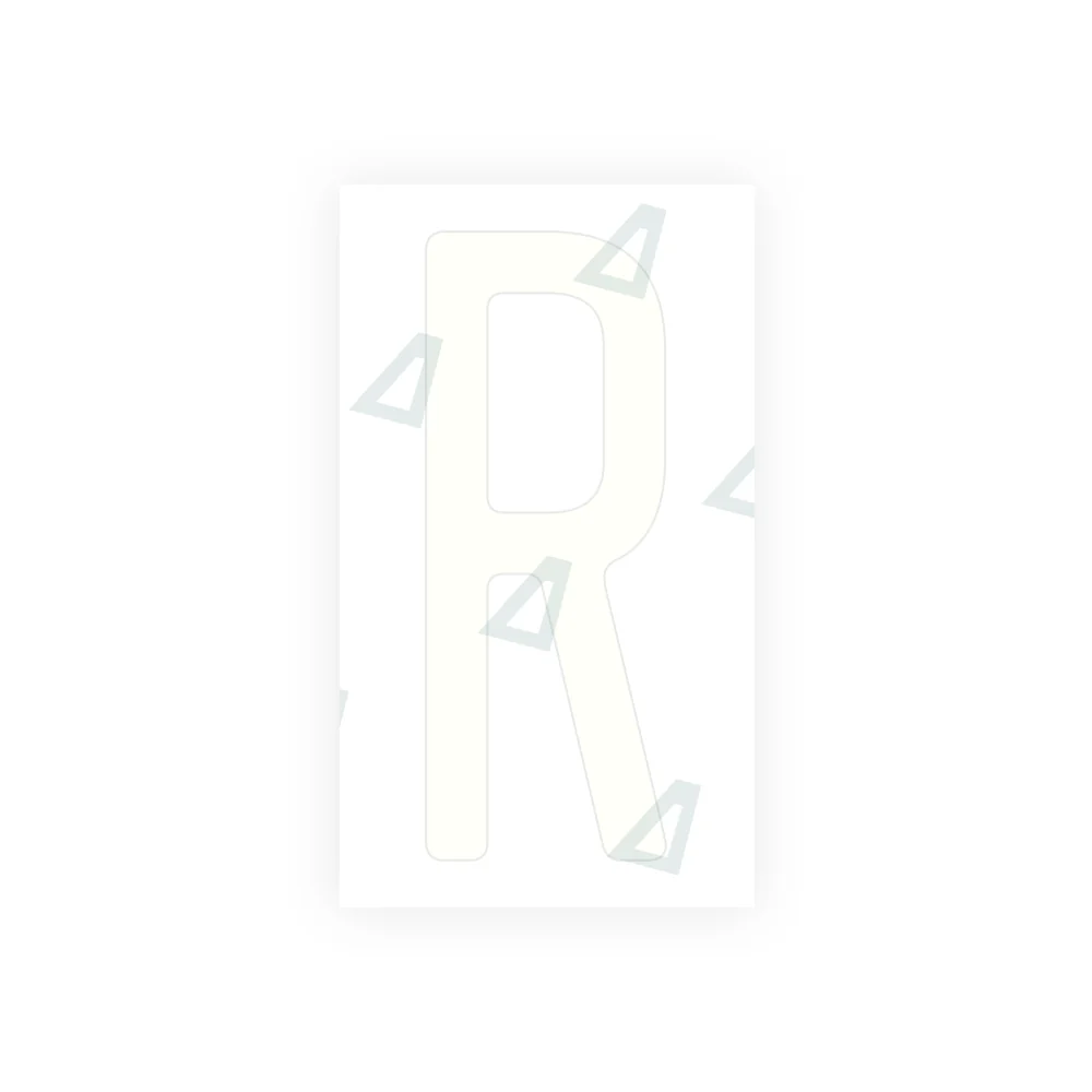 Alite Nanofilm for US (Wisconsin) license plates - Symbol "R" - Image 2