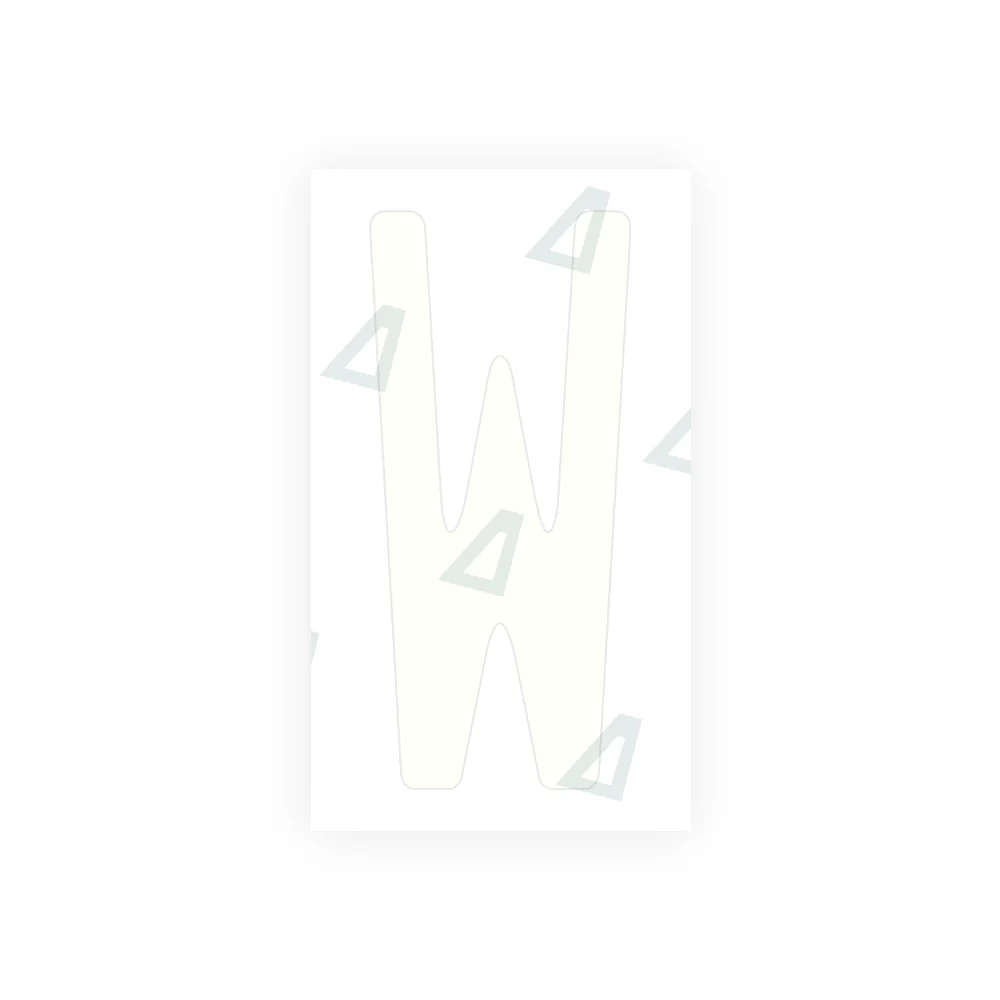 Alite Nanofilm for US (Wisconsin) license plates - Symbol "W" - Image 2